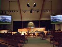park chapel speaker lighting and video system